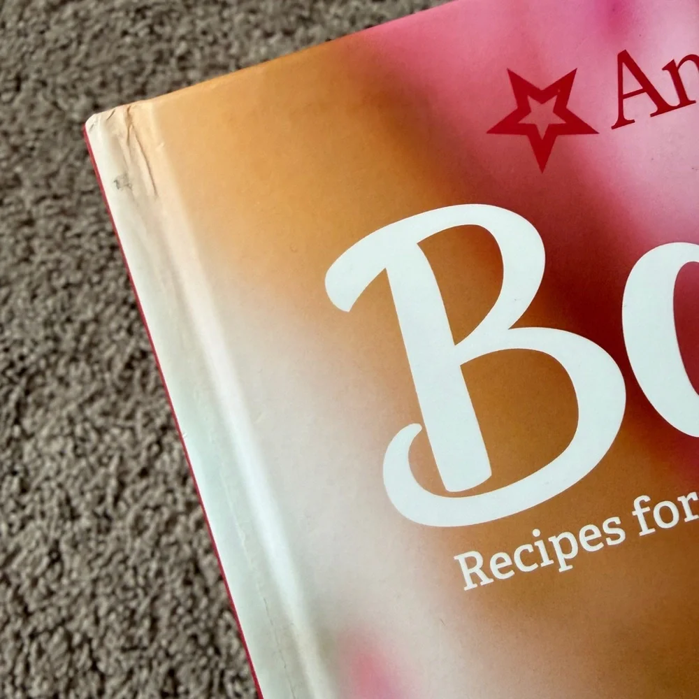 Williams Sonoma x American Girl hardcover Baking Cookbook - Pink cupcake cover